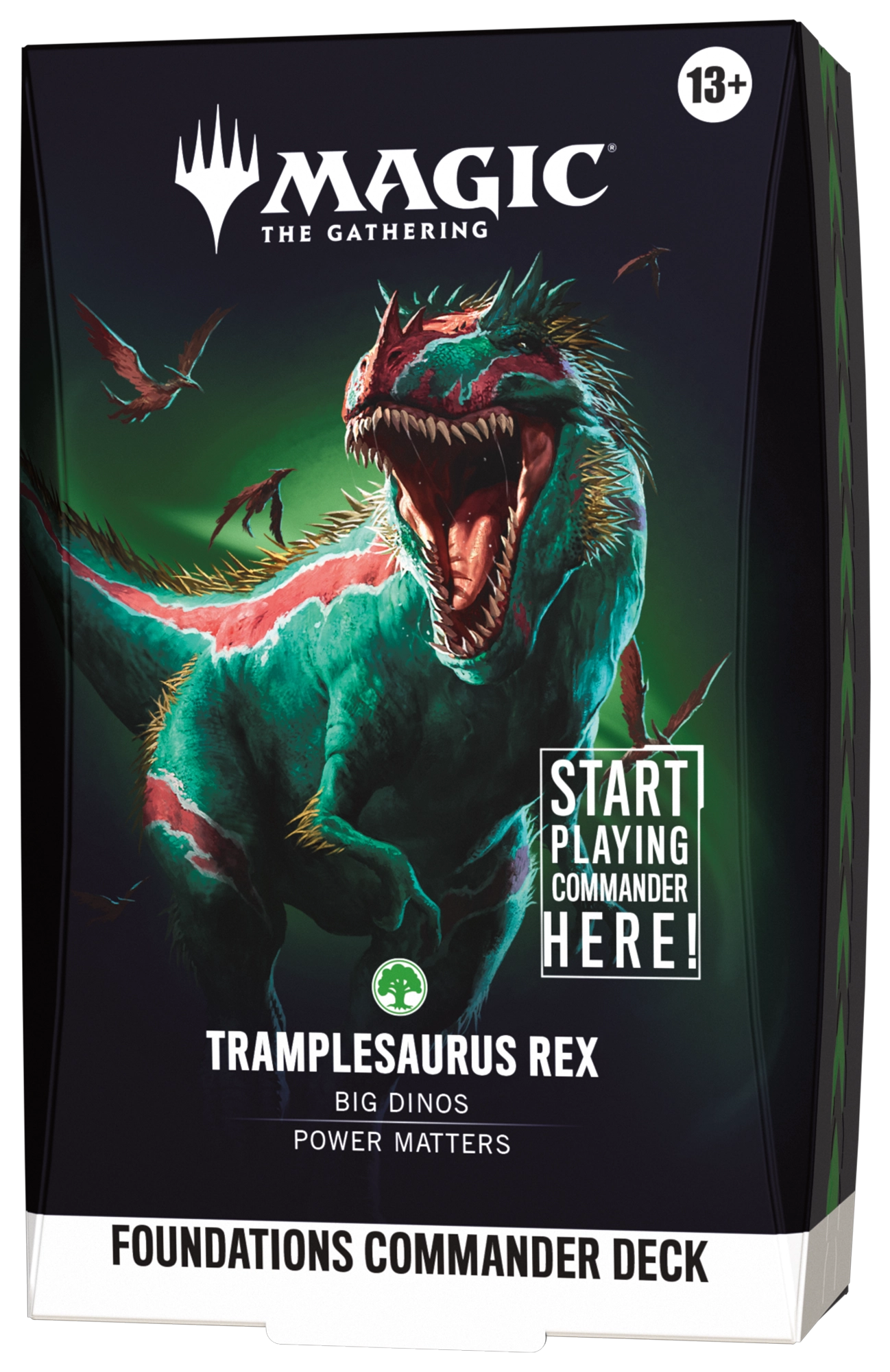 Magic: The Gathering Foundations Commander Deck Tramplesaurus Rex official product image